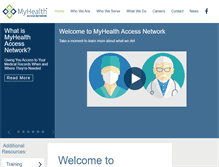 Tablet Screenshot of myhealthaccess.net